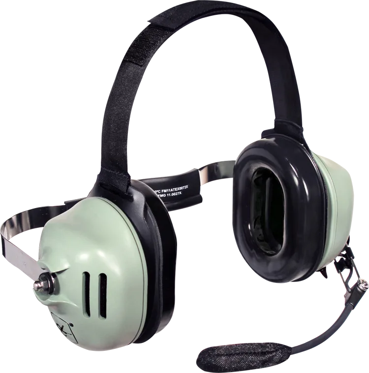 Model H9941 - Headset-Mic Behind-the-Head, Single Ear (Slotted dome)
